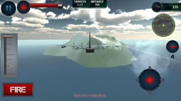 Airplane Gunship Simulator 3D постер