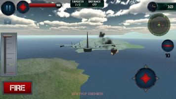 برنامه‌نما Airplane Gunship Simulator 3D عکس از صفحه