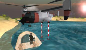 Airplane Helicopter Pilot 3D Affiche