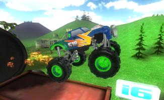 Big Monster Truck Racing 3D ảnh chụp màn hình 1