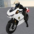 Police Motorbike Simulator 3D-icoon