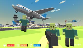 Airport Zombie City Hunter: Pixel Fps Grand Battle screenshot 1