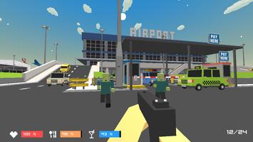 Airport Zombie City Hunter: Pixel Fps Grand Battle screenshot 2