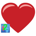 レッド脈打つハート