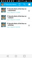 IT Security Alerts โปสเตอร์