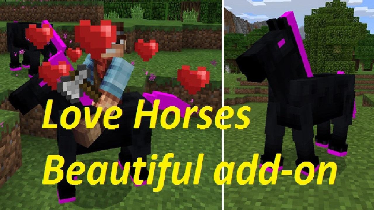 Pink Horse Ender - Big Map And Skins, MCPE Mod add for Android Pink Horse Ender - Big Map And Skins, MCPE Mod add for Android