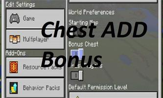 Bonus Chest OP Items Pack, MCPE Mod Addon capture d'écran 1