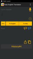Italia English Translator Cartaz