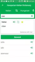 Hungarian Italian Dictionary captura de pantalla 3