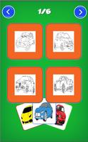Italian Cars Coloring Book Affiche