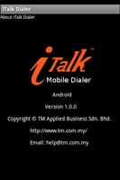 iTalk Mobile Dialer Plakat