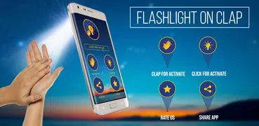 Taschenlampe auf Clap App
