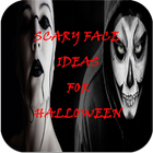 Scary Face Ideas for Halloween icône