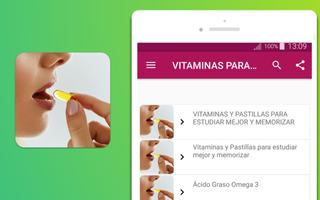 VITAMINAS Y PASTILLAS ESTUDIAR MEJOR Y MEMORIZAR imagem de tela 3