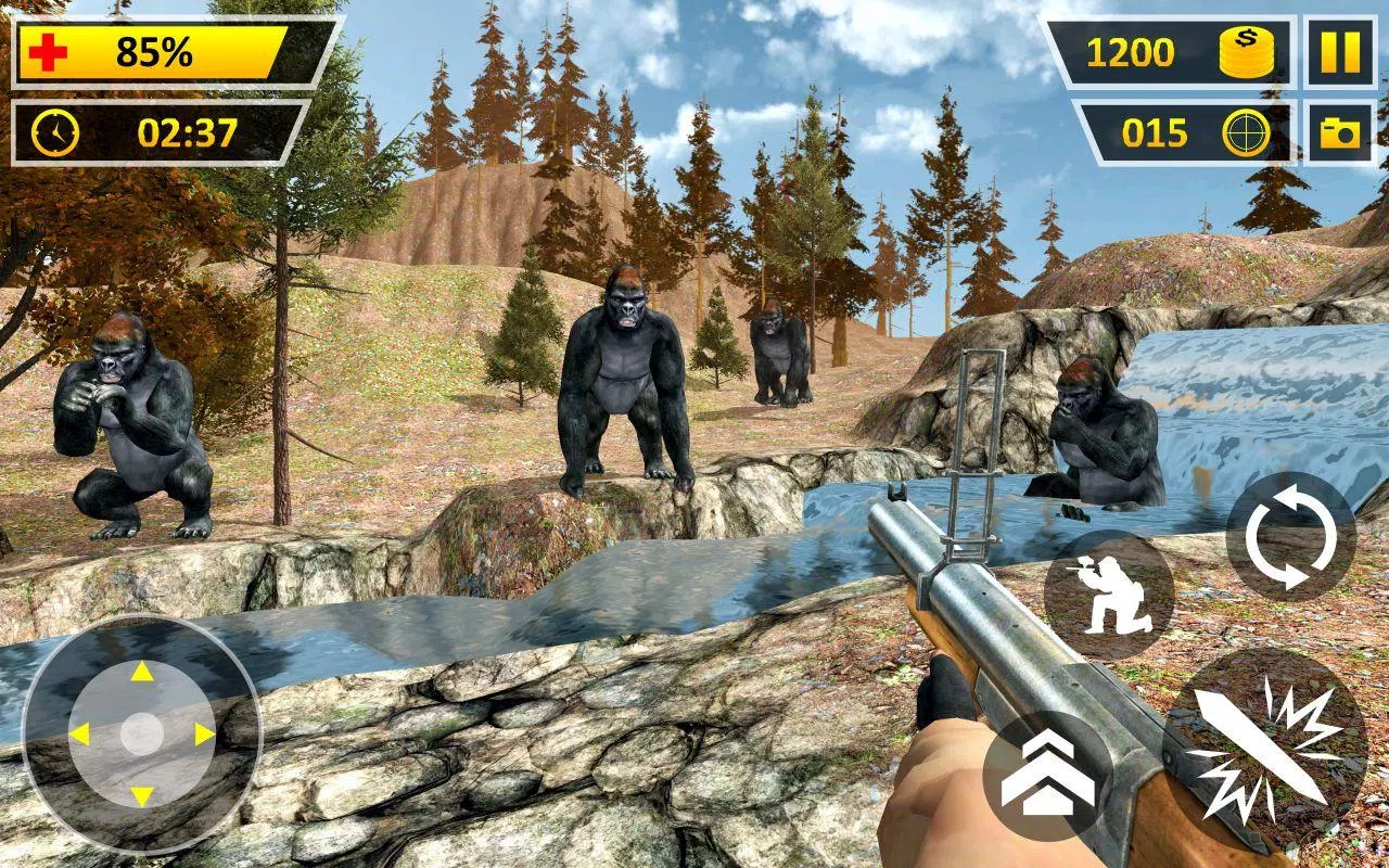 Tiro de arma 3D: Jogos de caça de animais selvagens na  selva::Appstore for Android