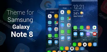 Theme and Launcher for Galaxy Note 8