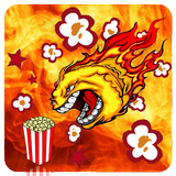 popcorn: crazy jump ball game icône