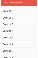MCSE Exam Questions poster