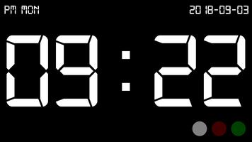 Digital Clock Affiche