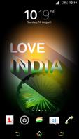 Tricolor INDIA theme Affiche