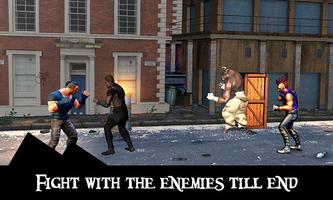 zombie hunting & street 3D combat: jeu de combat capture d'écran 1
