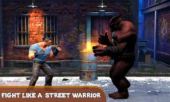 좀비 도로 거리 3D 싸움 : 전투기 게임 스크린샷 3