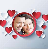 Romantic Love Photo Frames 3D Affiche