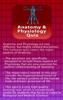 Anatomy & Physiology Quiz Affiche