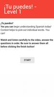 ¡Tú puedes! - Listening Comprehension App स्क्रीनशॉट 2