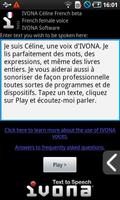 IVONA Céline French beta poster