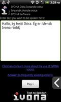 IVONA Dóra Icelandic beta Affiche