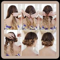 DIY Hair Style Tutorial Ideas โปสเตอร์