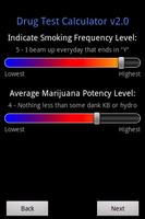 2 Schermata Marijuana Drug Test Calculator