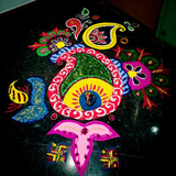 simpel rangoli design latest