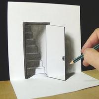 How to draw 3D پوسٹر