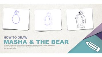 How To draw Masha And The Bear постер