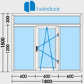 PVC and aluminium window and door design-iwindoor