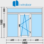 PVC and aluminium window and d иконка