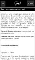 Equações de Primeiro Grau screenshot 2
