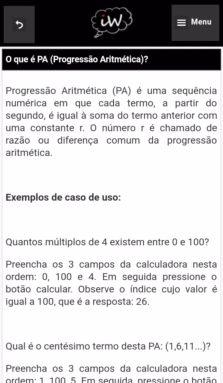 Download do APK de Progressão Aritmética (PA) para Android