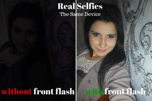 Front Flash Selfie - Camera plakat