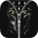 Black Wolf Zipper Lock APK