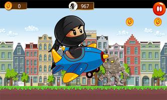 Talking Super Ninja Run Gold 截圖 1