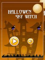 Halloween Sky Witch Affiche