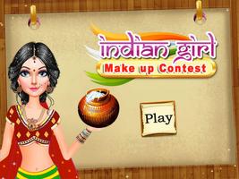 Indian Girl Make Up Contest Plakat