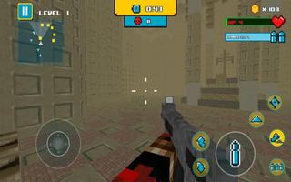 Cube Gun 3d - Free Mine FPS capture d'écran 3