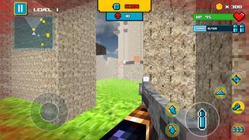 Mine Gun 3d - Cube FPS Affiche