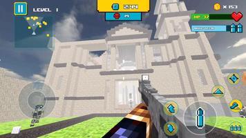 Mine Gun 3d - Cube FPS capture d'écran 3