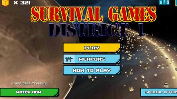Survival Games - District1 FPS Affiche