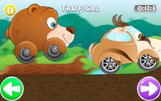 Racing car game for kids poster